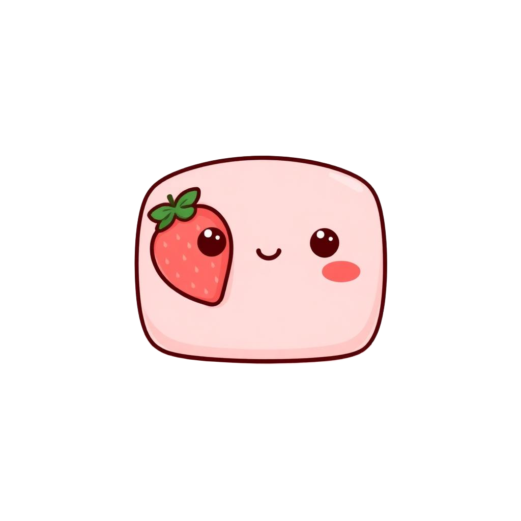 Strawberry Butter Squishy kawaii